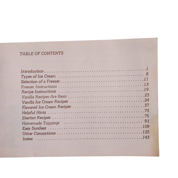 Vintage Ice Cream Cookbook Homemade Recipes Paperback Book 1970 Earl Goldman - Picture 3 of 5